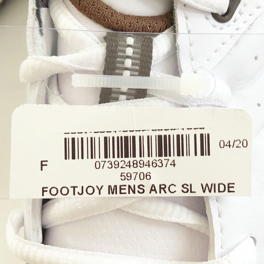 NEW Footjoy Mens Arc SL Golf Shoes 8W - Picture 7 of 8